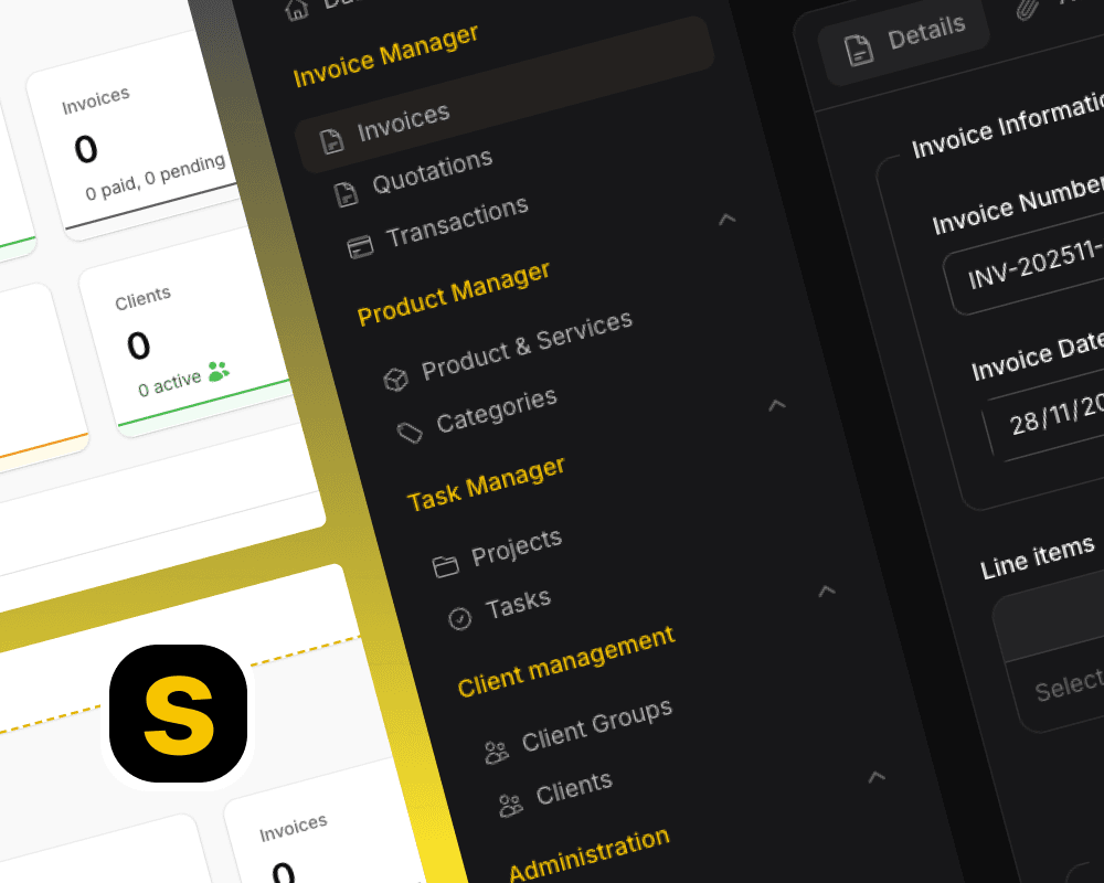 Solois Dashboard - Simple dashboard for Solopreneur and Freelancer