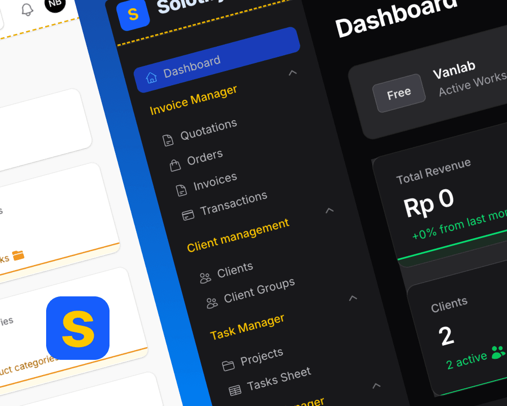 Solotify Dashboard - Advanced business management platform